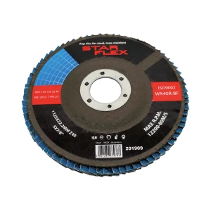 Star Flex – flat flap disc T27 125 mm zirconia grain 40 INOX