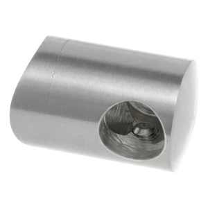 PSG end balustrade bracket left for rod Ø 12 mm on tube Ø 42.4 mm – AISI 304 stainless steel satin
