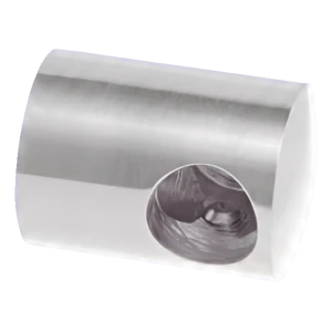 PSG left end bracket for handrail rod Ø 12 mm – AISI 304 stainless steel satin