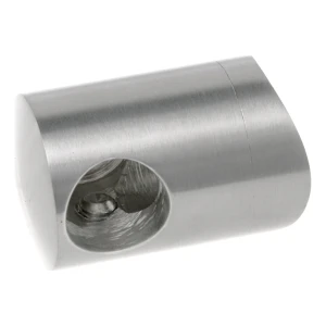 PSG right-hand end fitting for handrail with 12 mm diameter rod on 42.4 mm tube – stainless steel AISI 304 polished