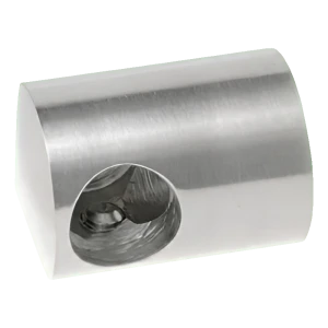 PSG right end holder for balustrade rod fi 12 mm – surface mounting, AISI 304 satin