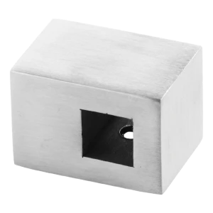 PSG through-type balustrade holder for 10x10 mm rod – surface mounting, AISI 304 satin