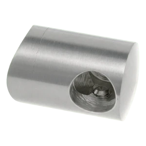 PSG left end bracket for 12 mm diameter rod on 42.4 mm pipe - AISI 304 stainless steel polished