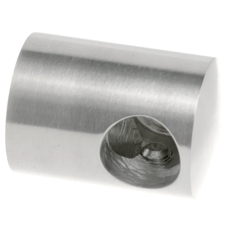 PSG left end bracket for handrail rod ø 16 mm – AISI 304 satin, surface mounting 000-983 (1)