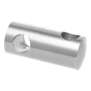 PSG double through balustrade bracket for 12 mm rod – AISI 304 satin stainless steel
