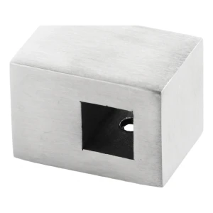 PSG through-fixing balustrade bracket for square rod 12×12 mm – stainless steel AISI 304 satin