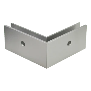 PSG external corner U profile for all-glass balustrades 200×119×47 mm – side mounting