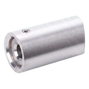 Axial handrail mounting bracket Ø 42.4 mm to wall – AISI 304 stainless steel satin