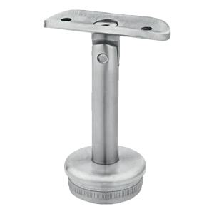 Adjustable handrail support driven 42.4 mm – AISI 304 stainless steel satin finish