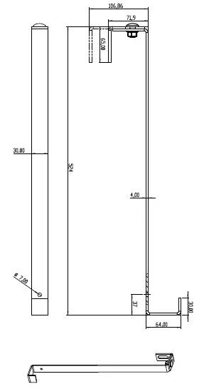 Roof hook S520 adjustable for pitched roofs PV-08-23 (2)