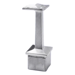 Corner handrail bracket 42.4 mm for 40x40 mm post – stainless steel AISI 304 satin