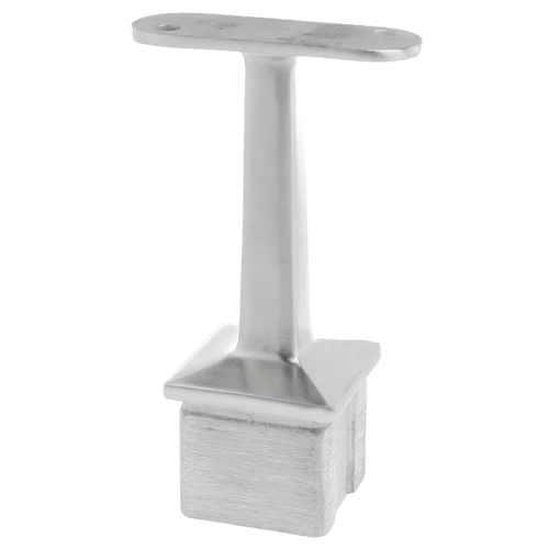 PSG flat handrail support bonded to 40×40 mm post – AISI 304 stainless steel satin 001-051 (1)