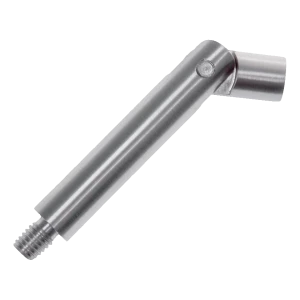 Articulated handrail support rod fi 12 × 75 mm – AISI 304 stainless steel, satin finish