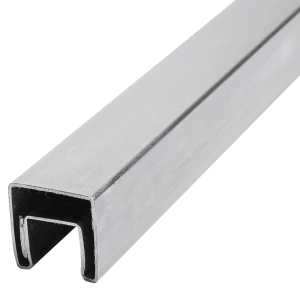 PSG Glass-Mounted Handrail 40x40 mm AISI 304 Satin – 2500 mm