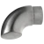Closed handrail elbow for 42.4 mm tube – AISI 304 stainless steel satin 001-102 (1)