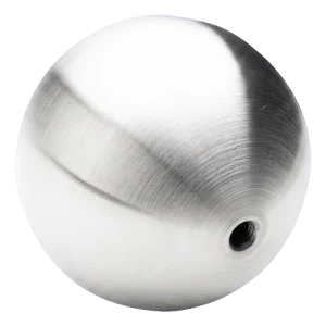 PINOX hollow screw-in balustrade ball Ø100 mm M10 – satin stainless steel