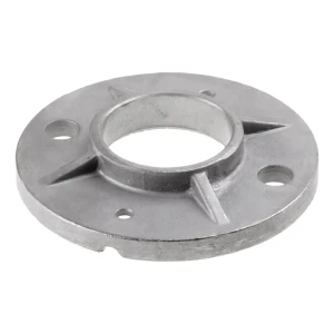 Flanged mounting base for balustrade ⌀42.4 mm – steel with holes