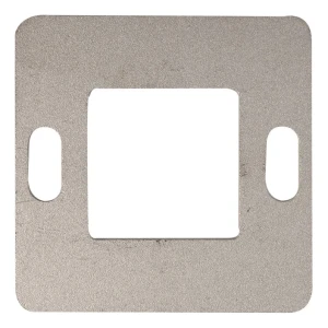 Balustrade mounting plate 80×80 mm AISI304 system 40×40 raw surface