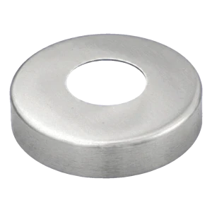 Round Cover Rosette for Ø12mm Pipe – Stainless Steel AISI 304, Satin, Ø75mm