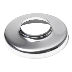 Decorative cover rosette with collar for Ø42.4 mm pipe – AISI 304 stainless steel polished