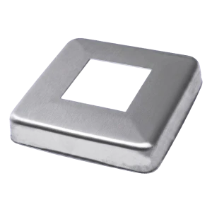 Balustrade masking rosette 90x90 mm for 40x40 profile – AISI 304 stainless steel polished