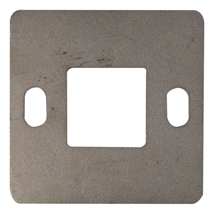 Balustrade post base for welding 100×100 mm – stainless steel AISI 304, system 40×40 001-162 (1)