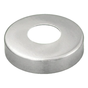 Masking rosette for 42.4 mm diameter pipe – stainless steel balustrade cover 105 mm polished