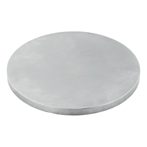 Flat welding end cap 50mm dia AISI 304 – satin