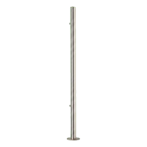 PINOX – end balustrade post ø 42.4 mm AISI 304 stainless steel satin finish