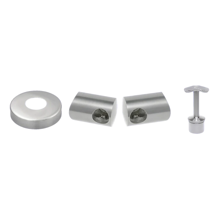 PSG corner balustrade post stainless steel AISI 304 ø42.4 mm H1060 mm with brackets for ø12 mm rods 001-206 (3)