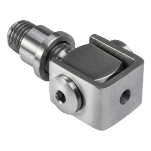 Adjustable welding hinge M12 – AISI 304 stainless steel, satin