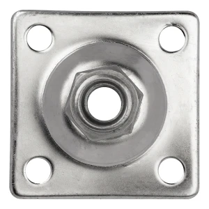PSG adjustable hinge plate M16 80×80 mm – AISI 304 stainless steel