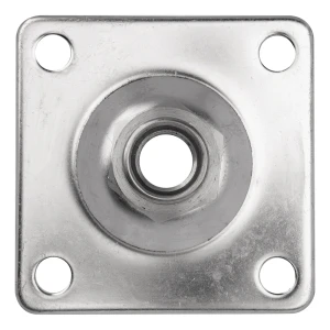PSG adjustable hinge plate M20 – AISI 304 stainless steel, 100×100 mm