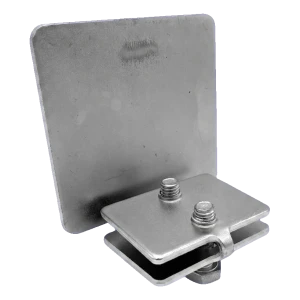 PSG sliding gate track profile end cap 80x80 mm galvanised