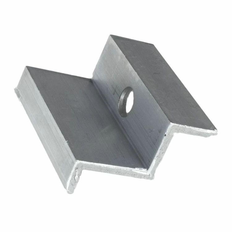 End clamp H35 aluminum 6060 hole M8 PV-03-05