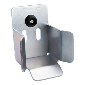 PSG sliding gate guide stop bracket for 68×68 system galvanised steel