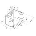 PSG gate guide bracket H80 for self-supporting sliding gate – galvanised steel 001-251 (2)