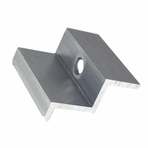 End clamp H40 aluminum 6060 hole M8 PV-03-09