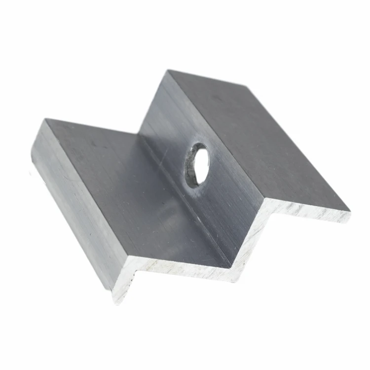 End clamp H40 aluminum 6060 hole M8 PV-03-09