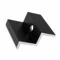 End clamp H40 aluminum 6060 hole M8 anodized PV-03-10