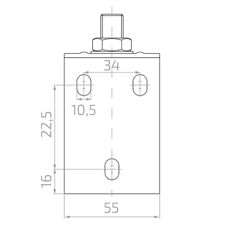 PSG adjustable top guide for sliding gate with 160 mm rollers 001-261 (2)