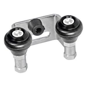 PSG upper sliding gate bracket with rubber rollers – 80 mm spacing