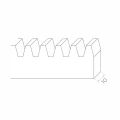 PSG galvanised steel rack rail for sliding gates 1000 mm module 4 001-284 (2)