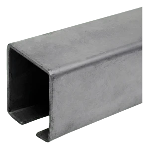 PSG running rail for sliding gates – steel C-channel 70×70 mm, L=6000 mm