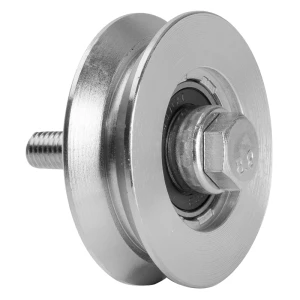 PSG V-groove running wheel ø 70×20 mm galvanised steel for rail sliding gate