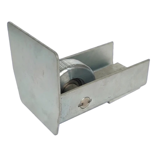 PSG guide roller 140 mm with end cap for self-supporting sliding gate 001-299 (1)