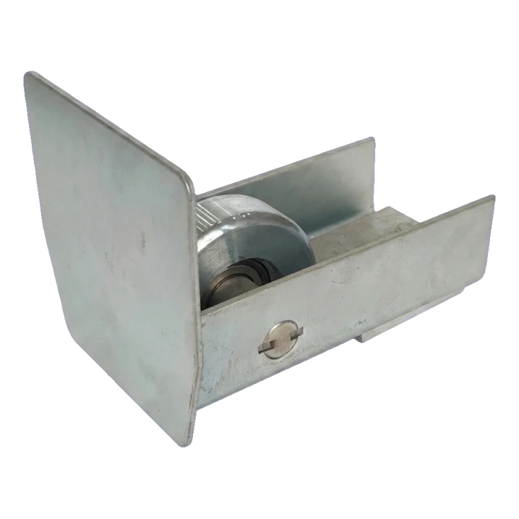 PSG guide roller 140 mm with end cap for self-supporting sliding gate 001-299 (1)