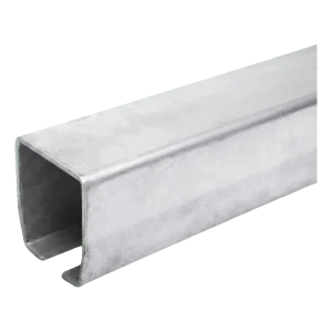 PSG running rail for sliding gate – C-channel 140×140×6 mm, length 6 m, hot-dip galvanised