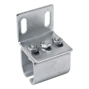 PSG side bracket for sliding gate rail 50×46 mm – galvanised, adjustable