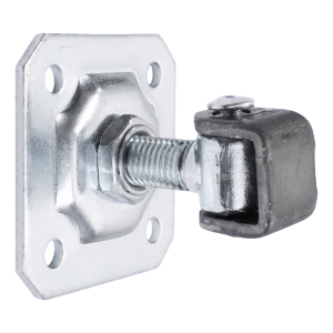 PSG adjustable hinge for leaf gates M20 with mounting plate 100×100×4 mm